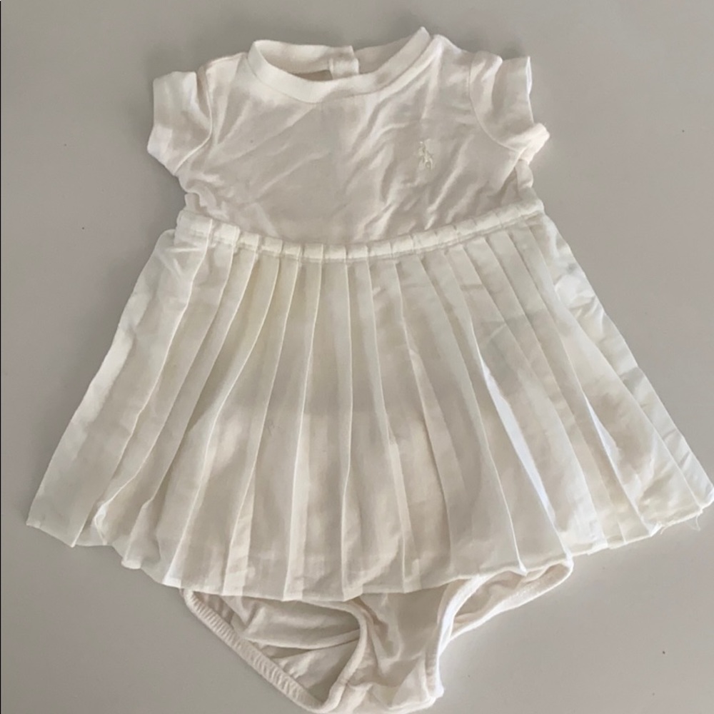 Ralph Lauren Baby Super Soft tee pleated dress 3m